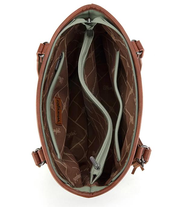 Wrangler Logo Waxed Canvas Tote